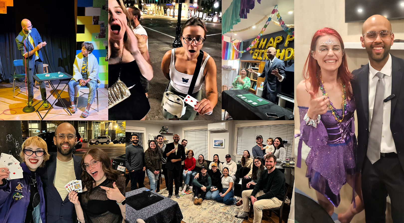 Aniket performing magic